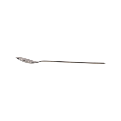It shows the side view of a spoon.