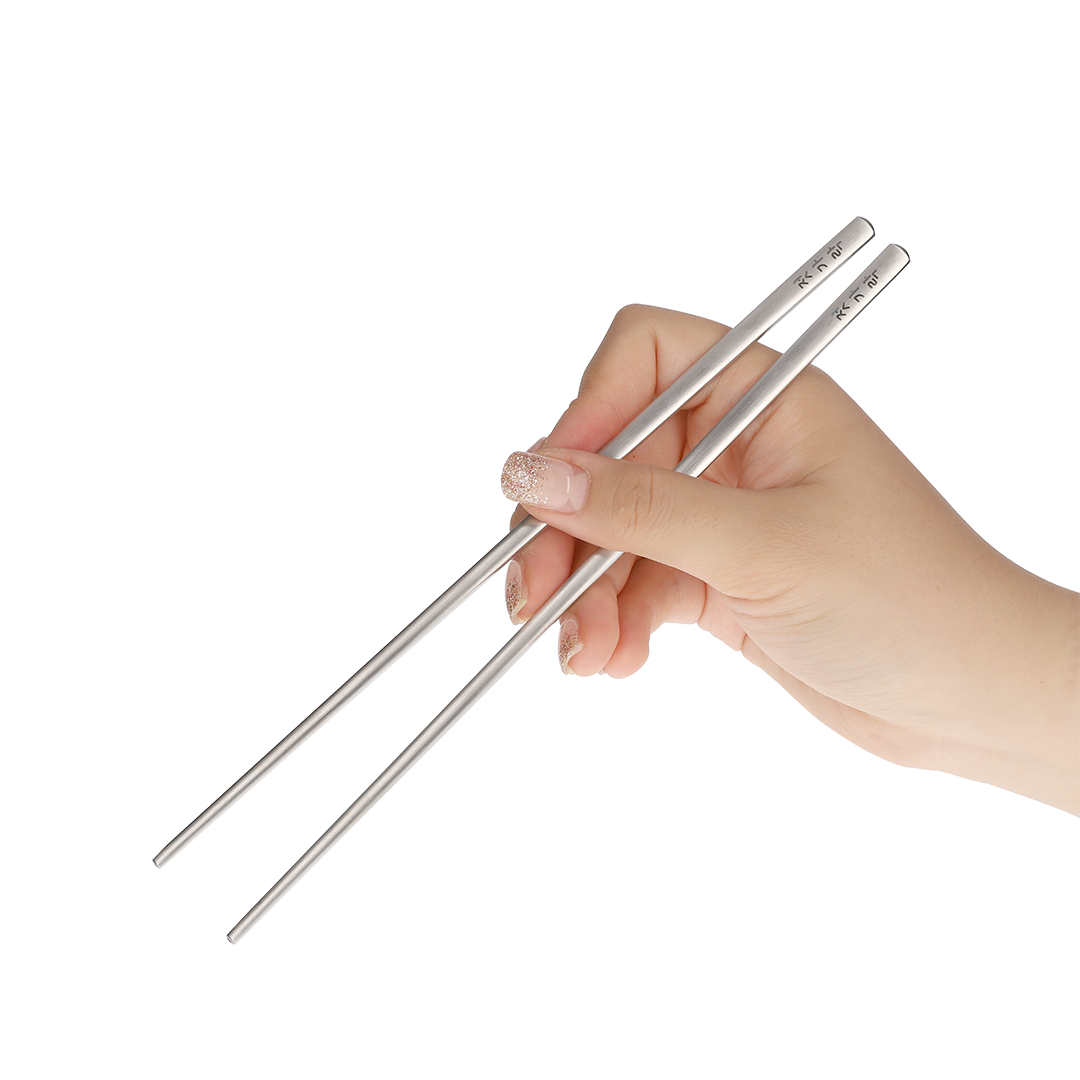The chopsticks are held in the correct way.