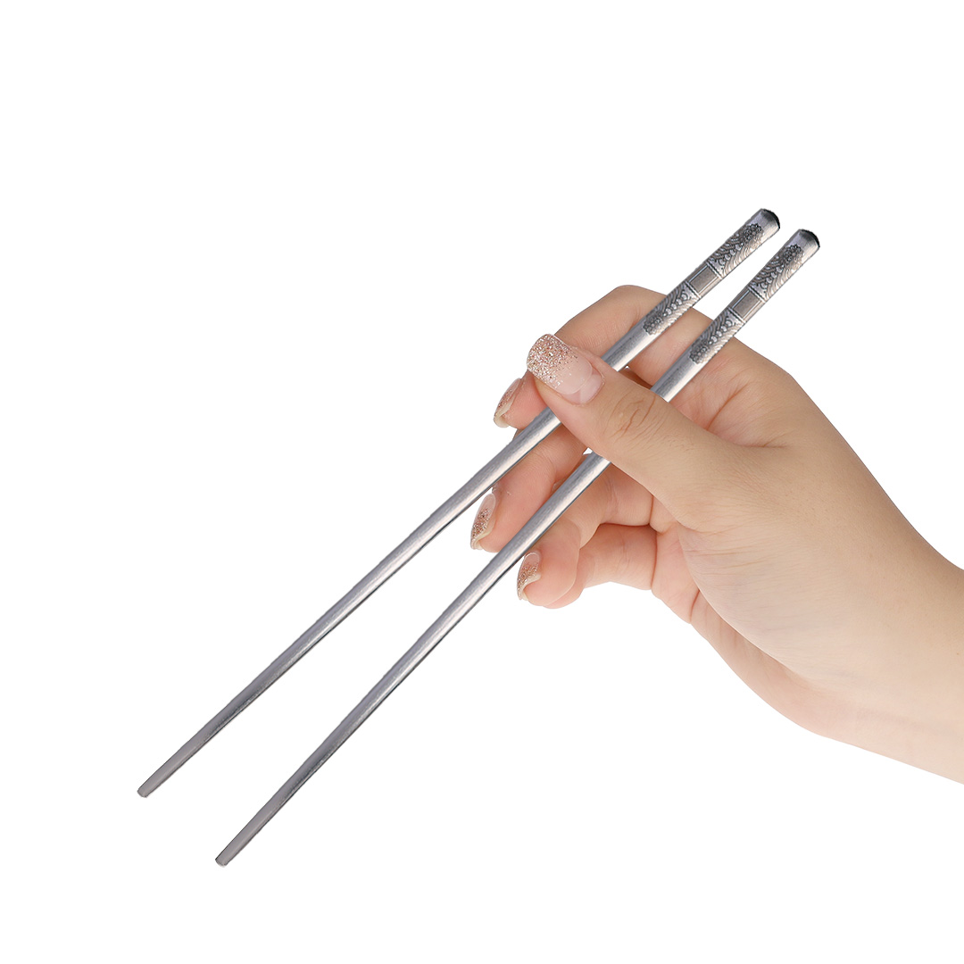 Korean Dancheong Stainless Steel Spoon & Chopsticks Set