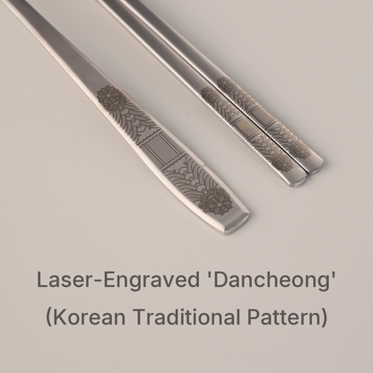 Korean Dancheong Spoon & Chopsticks 2 Person Gift Set