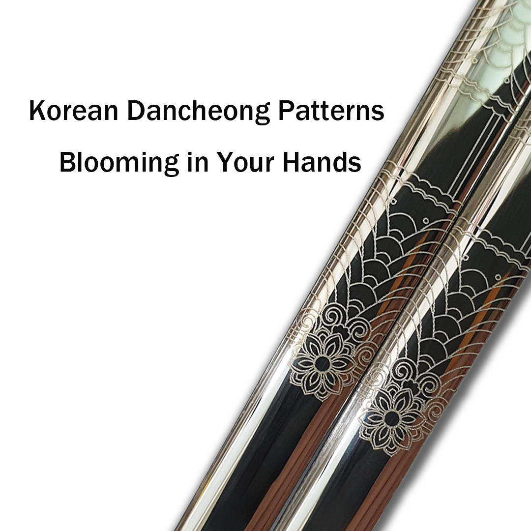 Glossy Silver 2 Pair Korean Chopsticks set