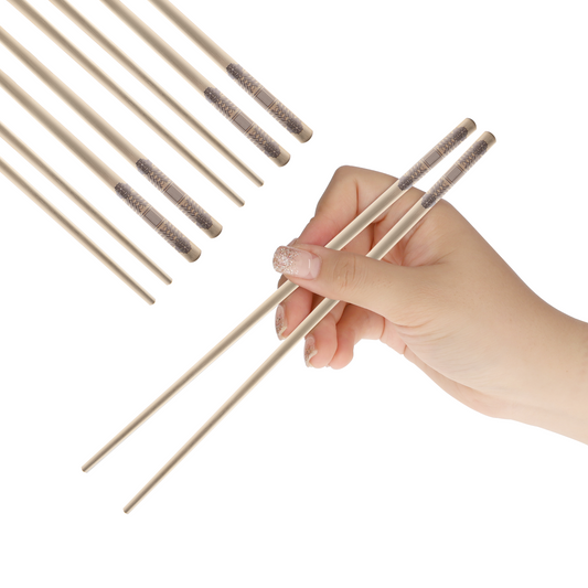 [Coming Soon] Matte Gold 2 Pair Chopsticks set