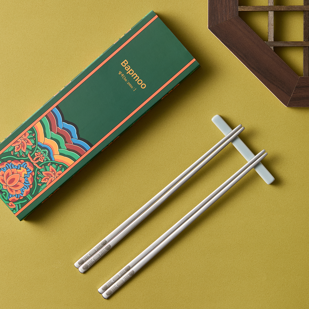 [Coming Soon] Matte Silver 2 Pair Chopsticks set