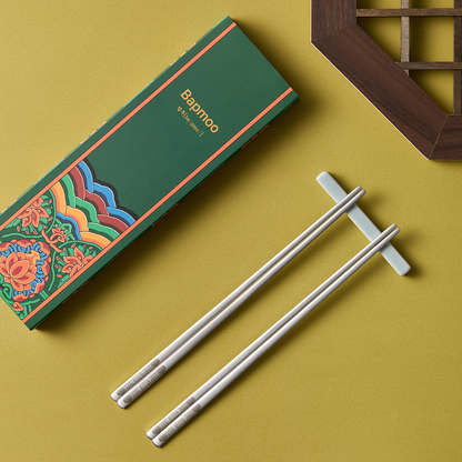 [Coming Soon] Matte Silver 2 Pair Chopsticks set