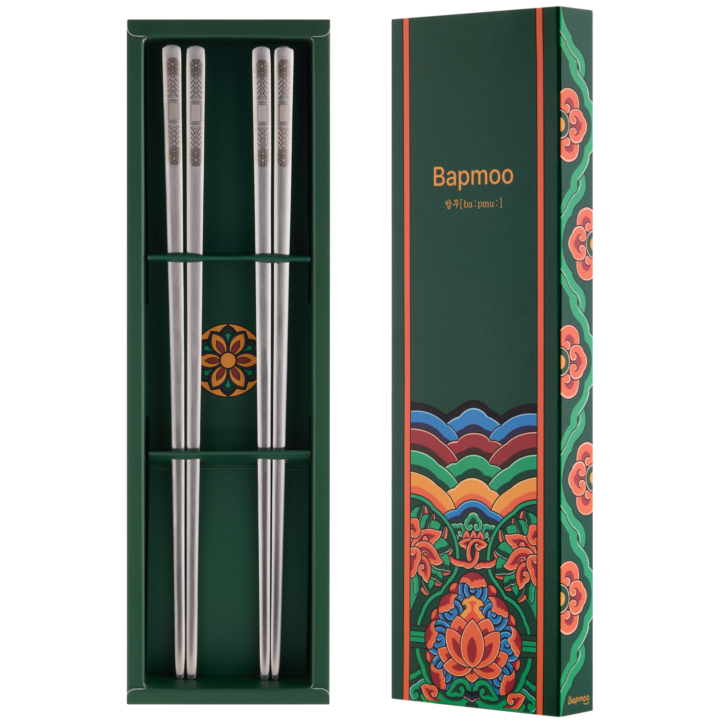 [Coming Soon] Matte Silver 2 Pair Chopsticks set