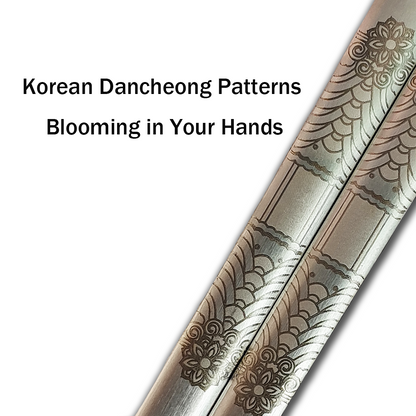 Matte Silver 2 Pair Korean Chopsticks set
